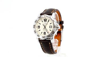 Breitling Uhr Ref. A74387 Quarz Edelstahl Leder